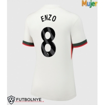 Camiseta Chelsea Enzo Fernandez #8 Visitante Equipación para mujer 2025-26 manga corta